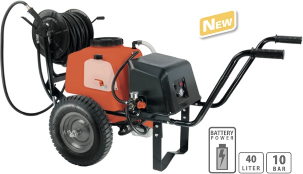 Carretilla Pulverizar Bateria 40 litros Stocker